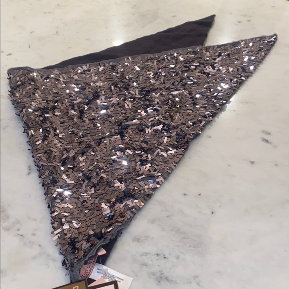 Sequin Triangle Scarf